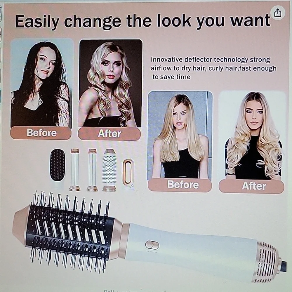 Ukliss 6 in 1 multi function hair styler Salon grade 360° swivel cord New in boX